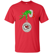 Load image into Gallery viewer, Kansas City Chiefs Glitter Grinch Monogram Ornament Christmas Gift