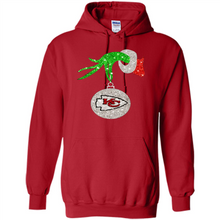Load image into Gallery viewer, Kansas City Chiefs Glitter Grinch Monogram Ornament Christmas Gift