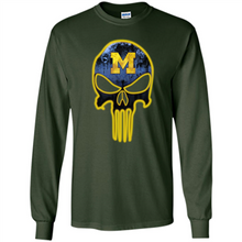 Load image into Gallery viewer, Michigan Wolverines Football The Punisher Skull