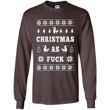 Load image into Gallery viewer, Humping deer Christmas as fuck sweater