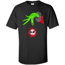 Load image into Gallery viewer, Grinch hand holding Jack Skellington