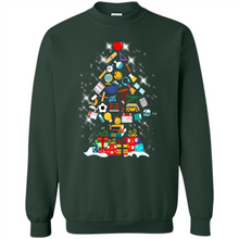 Load image into Gallery viewer, Greate Science Teacher Shirt Merry Christmas Tree Science Tools Funny Gift Book Lovers (1)