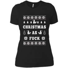 Load image into Gallery viewer, Humping deer Christmas as fuck sweater