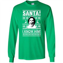Load image into Gallery viewer, ELF santa I know him Christmas