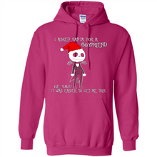 Load image into Gallery viewer, I Asked Santa For A Boyfriend Jack Skellington Christmas sweater