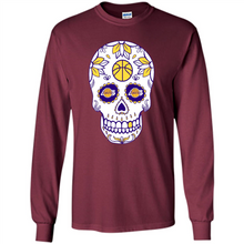 Load image into Gallery viewer, Los Angeles Lakers Basketball Sugar Skull Day of the Dead