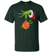 Load image into Gallery viewer, Grinch Hand Holding Ball Of Wool And Knitting Needles Christmas