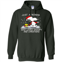 Load image into Gallery viewer, Just a Woman who loves Snoopy and Christmas