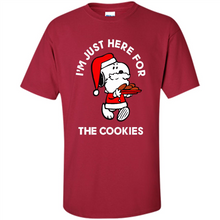 Load image into Gallery viewer, Peanuts Santa Claus Snoopy I’m Just Here For The Cookies