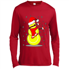 Load image into Gallery viewer, Tennis Dabbing Snowman Christmas Funny