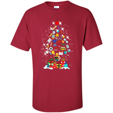 Load image into Gallery viewer, Greate Science Teacher Shirt Merry Christmas Tree Science Tools Funny Gift Book Lovers (1)
