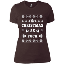 Load image into Gallery viewer, Humping deer Christmas as fuck sweater