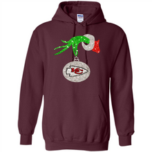 Load image into Gallery viewer, Kansas City Chiefs Glitter Grinch Monogram Ornament Christmas Gift