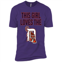 Load image into Gallery viewer, This girl loves the Detroit Tigers team shirt Sweatshirt DORABLE SHIRT