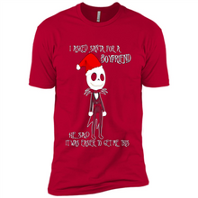 Load image into Gallery viewer, I Asked Santa For A Boyfriend Jack Skellington Christmas sweater