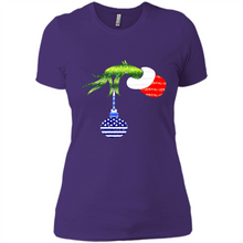 Load image into Gallery viewer, Grinch Holding American Flag ornament Christmas