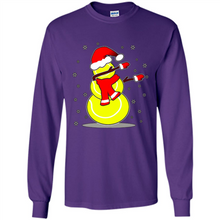 Load image into Gallery viewer, Tennis Dabbing Snowman Christmas Funny