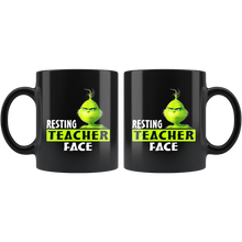 Load image into Gallery viewer, TL Grinch Resting Teacher Face M1152 SKY TEE