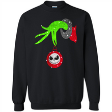 Load image into Gallery viewer, Grinch hand holding Jack Skellington
