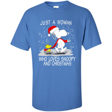 Load image into Gallery viewer, Just a Woman who loves Snoopy and Christmas