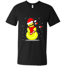 Load image into Gallery viewer, Tennis Dabbing Snowman Christmas Funny