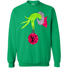 Load image into Gallery viewer, Grinch hand holding logo Louisvuitton