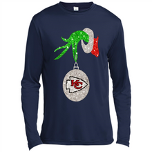 Load image into Gallery viewer, Kansas City Chiefs Glitter Grinch Monogram Ornament Christmas Gift