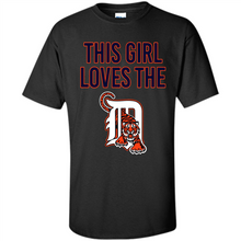 Load image into Gallery viewer, This girl loves the Detroit Tigers team shirt Sweatshirt DORABLE SHIRT
