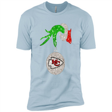 Load image into Gallery viewer, Kansas City Chiefs Glitter Grinch Monogram Ornament Christmas Gift