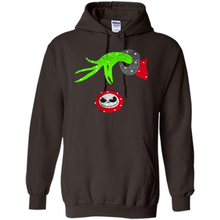 Load image into Gallery viewer, Grinch hand holding Jack Skellington