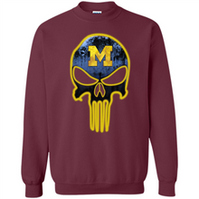 Load image into Gallery viewer, Michigan Wolverines Football The Punisher Skull