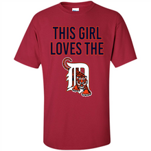 Load image into Gallery viewer, This girl loves the Detroit Tigers team shirt Sweatshirt DORABLE SHIRT