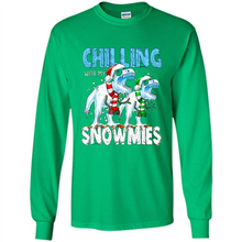 Load image into Gallery viewer, T-Rex Dinosaurs Chilling With My Snowmies Christmas