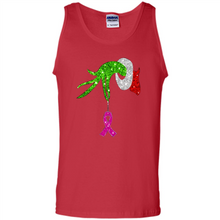 Load image into Gallery viewer, Grinch Hand Holding Breast Cancer Awareness Christmas
