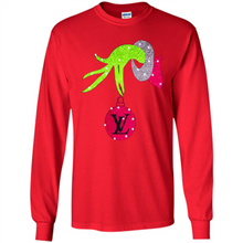 Load image into Gallery viewer, Grinch hand holding logo Louisvuitton