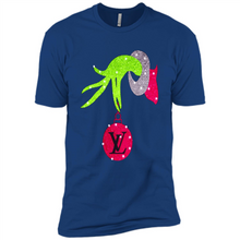 Load image into Gallery viewer, Grinch hand holding logo Louisvuitton