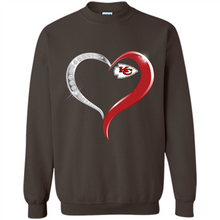 Load image into Gallery viewer, Kansas City Chiefs in Diamond Heart
