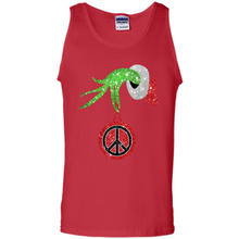 Load image into Gallery viewer, Grinch Hand holding peace sign ornament