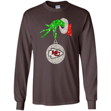 Load image into Gallery viewer, Kansas City Chiefs Glitter Grinch Monogram Ornament Christmas Gift