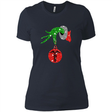 Load image into Gallery viewer, Grinch Hand holding Nurse ornament Christmas