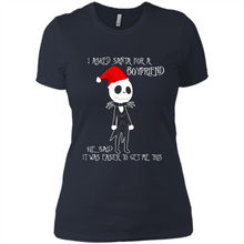 Load image into Gallery viewer, I Asked Santa For A Boyfriend Jack Skellington Christmas sweater