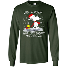 Load image into Gallery viewer, Just a Woman who loves Snoopy and Christmas