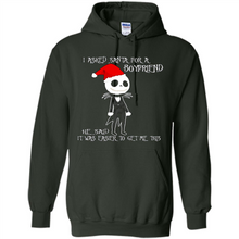 Load image into Gallery viewer, I Asked Santa For A Boyfriend Jack Skellington Christmas sweater