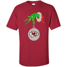 Load image into Gallery viewer, Kansas City Chiefs Glitter Grinch Monogram Ornament Christmas Gift
