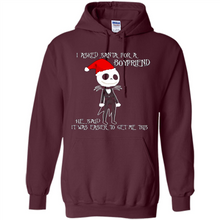 Load image into Gallery viewer, I Asked Santa For A Boyfriend Jack Skellington Christmas sweater