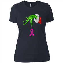 Load image into Gallery viewer, Grinch Hand Holding Breast Cancer Awareness Christmas