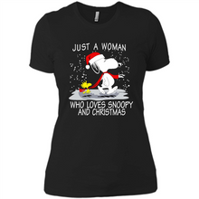 Load image into Gallery viewer, Just a Woman who loves Snoopy and Christmas