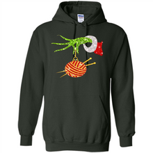Load image into Gallery viewer, Grinch Hand Holding Ball Of Wool And Knitting Needles Christmas