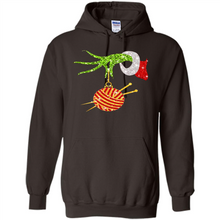 Load image into Gallery viewer, Grinch Hand Holding Ball Of Wool And Knitting Needles Christmas