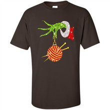 Load image into Gallery viewer, Grinch Hand Holding Ball Of Wool And Knitting Needles Christmas